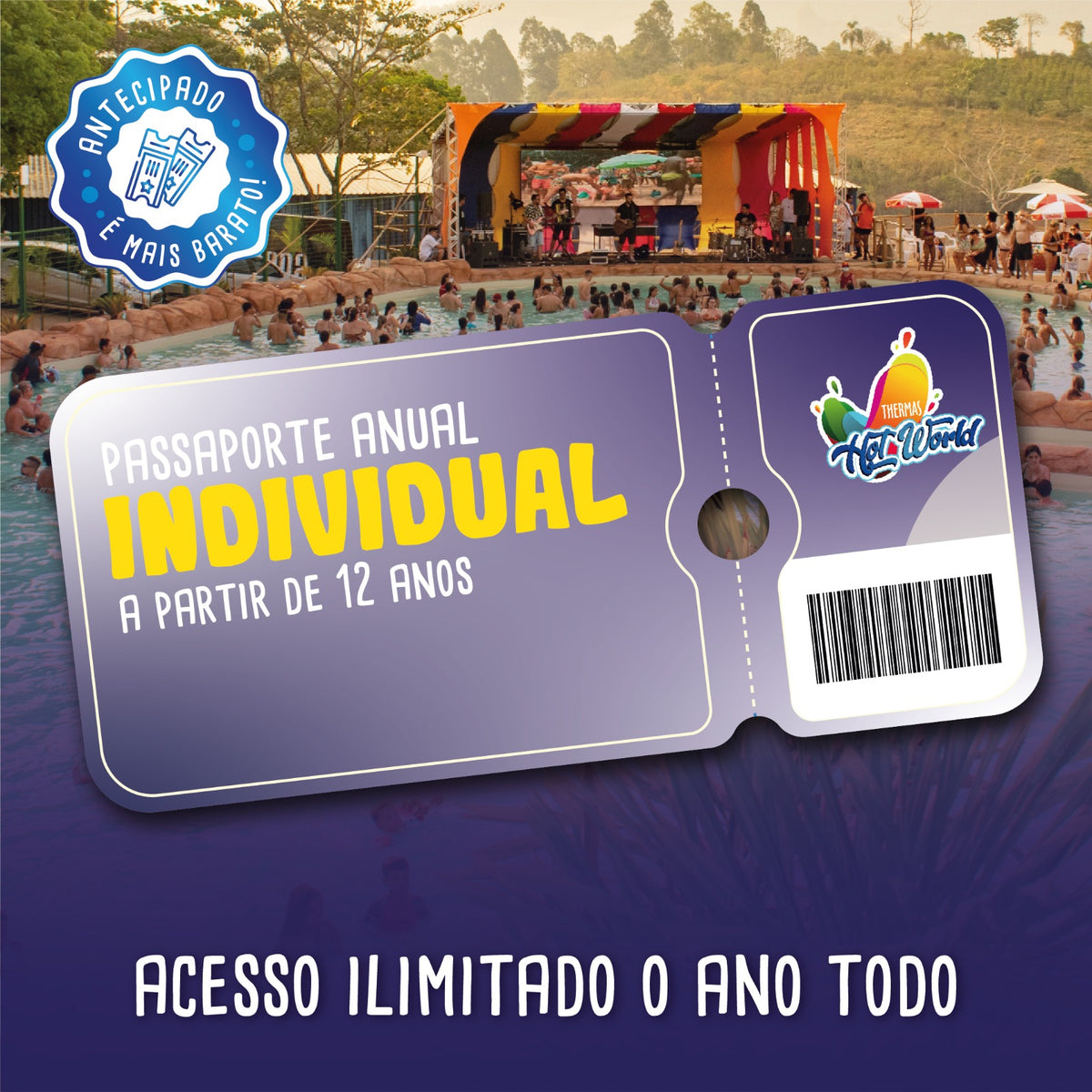 Passaporte Individual Adulto anual - Esquenta Black Friday